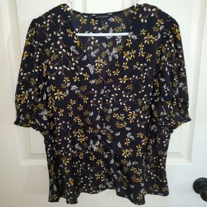 Banana Republic Cinched V-Neck Blouse